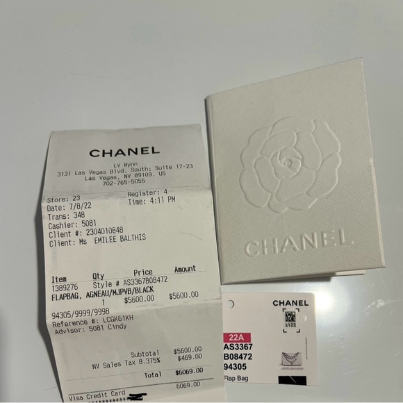 CHANEL LAMBSKIN QUILTED MEDIUM COLOR MATCH FLAP BLACK - Picture 8 of 9